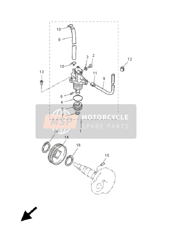 5NUE31000000, Pompe A Huile Comple, Yamaha, 0